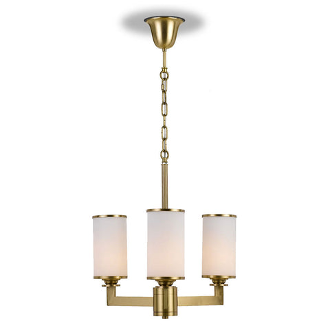 AHERN 3 LIGHTS PENDANT SOLID BRASS