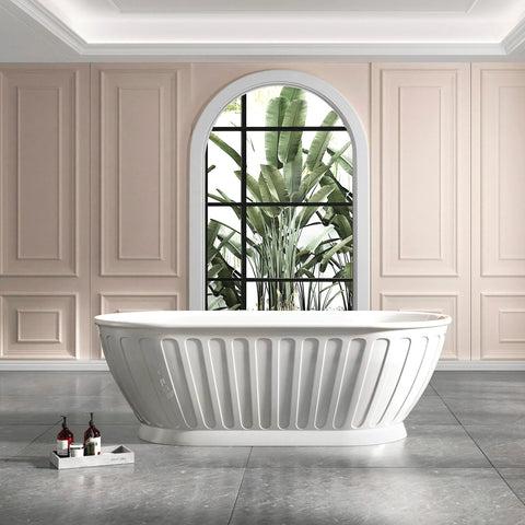 Kensington Freestanding Bath 1700mm Matt White