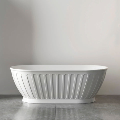 Kensington Freestanding Bath 1700mm Matt White