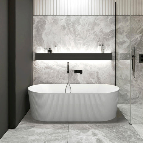 Noosa Freestanding Bath 1700mm Matt White