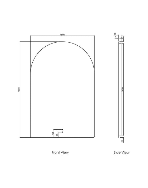 ARCHIE LED Mirror 1500x1000mm