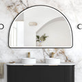 ARCHIE LED Half Moon Mirror 1000x1500mm (Matte Black)