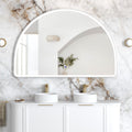 ARCHIE LED Half Moon Mirror 1000x1500mm (Matte White)