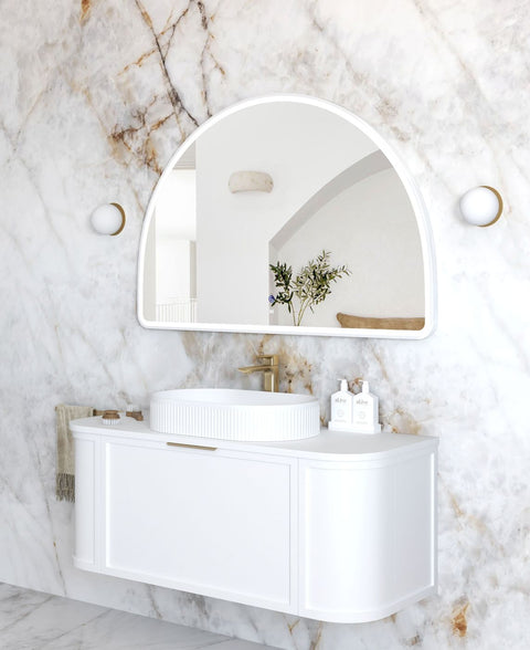 ARCHIE LED Half Moon Mirror 1200x800mm