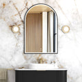 ARCHIE LED Metal Frame Mirror 1200x800mm Matte Black