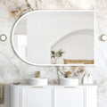 ARCHIE LED Metal Frame Mirror 1500x1000mm Matte White