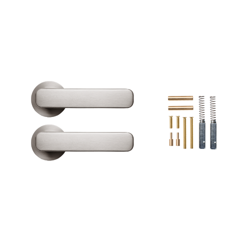 Momo Aspen Lever Handle Set Dull Brushed Nickel