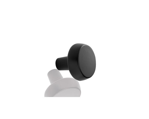 Furnipart Autumn Knob. Finish: Matt Black. Diameter: 36mm