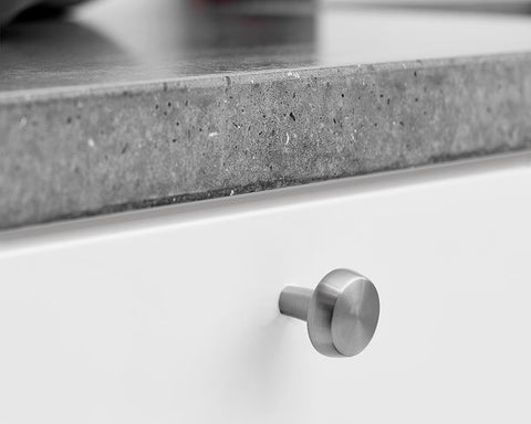 Furnipart Autumn Knob. Finish: Inox Look.