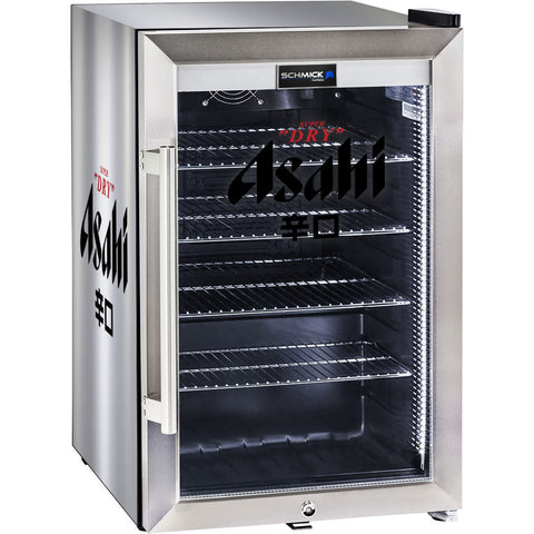 Asahi branded bar fridge, Great gift idea! Great Entertaining Room Or Man Cave Item - Model SC70-SS-W-ASAHI