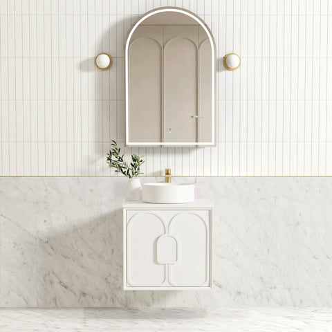 BALMORAL Mark II Wall Hung Vanity Matte White 