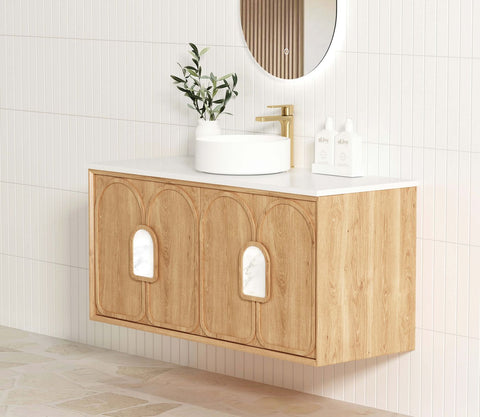 BALMORAL Mark II Wall Hung Vanity Woodland Oak (All Sizes)