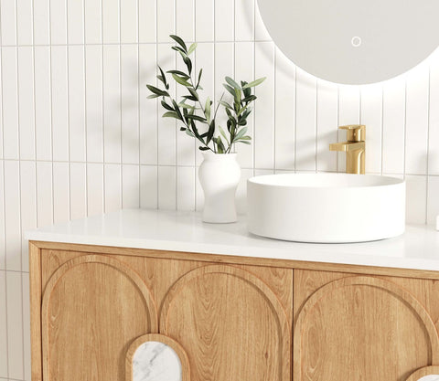 BALMORAL Mark II Wall Hung Vanity Woodland Oak (All Sizes)