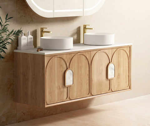 BALMORAL Mark II Wall Hung Vanity Woodland Oak (All Sizes)
