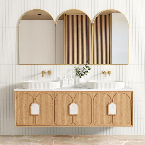 BALMORAL Mark II Wall Hung Vanity Woodland Oak (All Sizes)