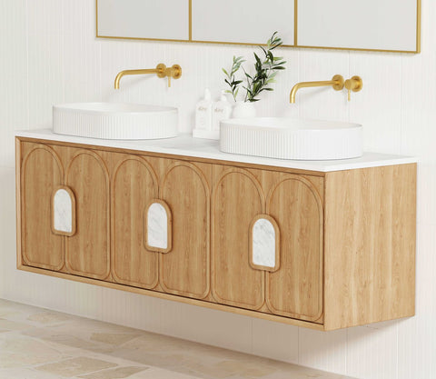 BALMORAL Mark II Wall Hung Vanity Woodland Oak (All Sizes)