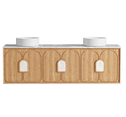 BALMORAL Mark II Wall Hung Vanity Woodland Oak (All Sizes)