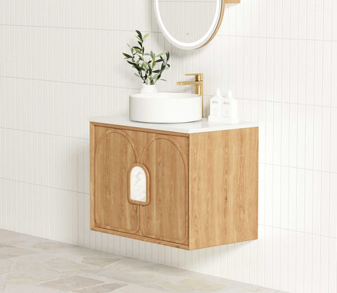BALMORAL Mark II Wall Hung Vanity Woodland Oak (All Sizes)