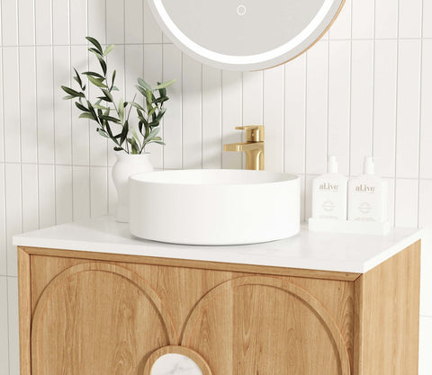 BALMORAL Mark II Wall Hung Vanity Woodland Oak (All Sizes)