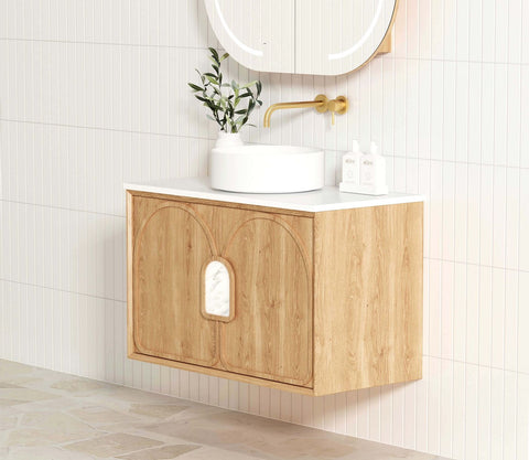 BALMORAL Mark II Wall Hung Vanity Woodland Oak (All Sizes)