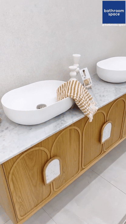 BALMORAL Mark II Wall Hung Vanity Woodland Oak (All Sizes)