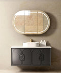 BALMORAL Wall Hung Vanity Black Oak 1200