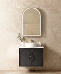 BALMORAL Wall Hung Vanity Black Oak 600