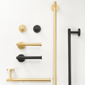 Wall-mounted black knurled toilet roll holder, durable modern toilet paper holder for bathrooms