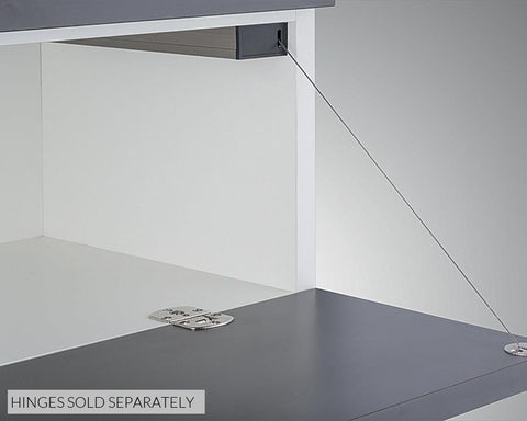 Barracuda II Flap fitting in Aluminium with stainless steel effect