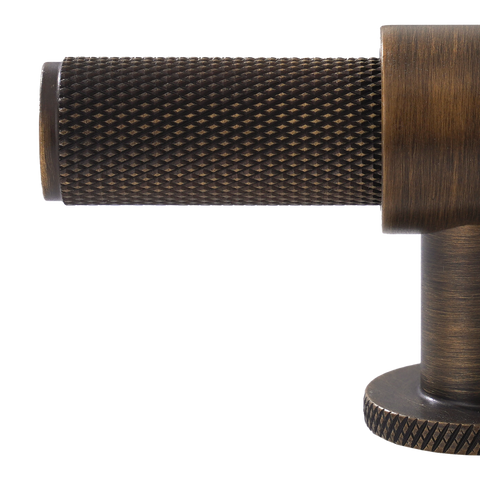 Momo Belgravia Knurled T Knob Solid Brass 82mm in Bronze
