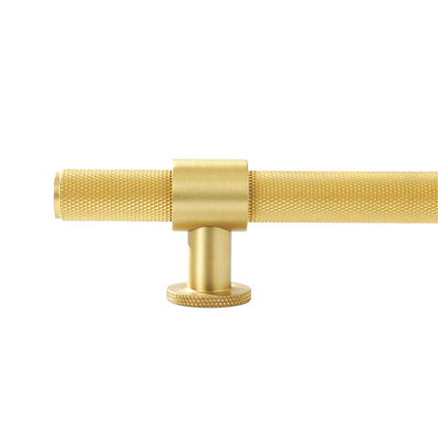 Momo Belgravia Knurled Bar Pull Solid Brass 160mm in Brushed Satin Brass