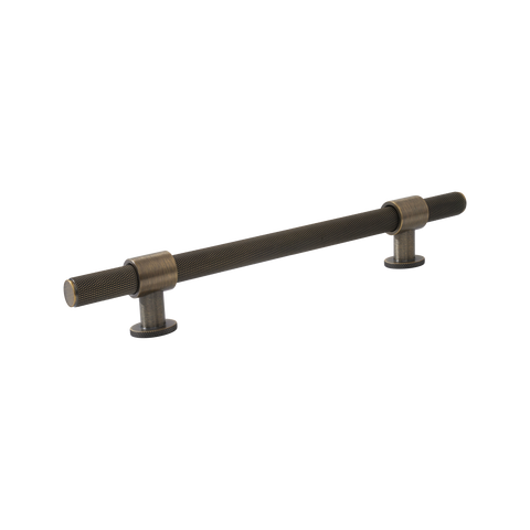 Momo Belgravia Knurled Bar Pull Solid Brass 160mm in Dark Brushed Brass