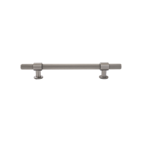 Momo Belgravia Knurled Bar Pull Solid Brass 160mm in Dull Brushed Nickel