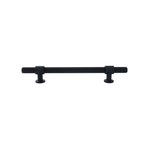 Momo Belgravia Knurled Bar Pull Solid Brass 160mm in Matt Black