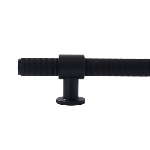 Momo Belgravia Knurled Bar Pull Solid Brass 160mm in Matt Black