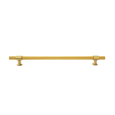 Momo Belgravia Knurled Bar Pull Solid Brass 320mm in Brushed Satin Brass