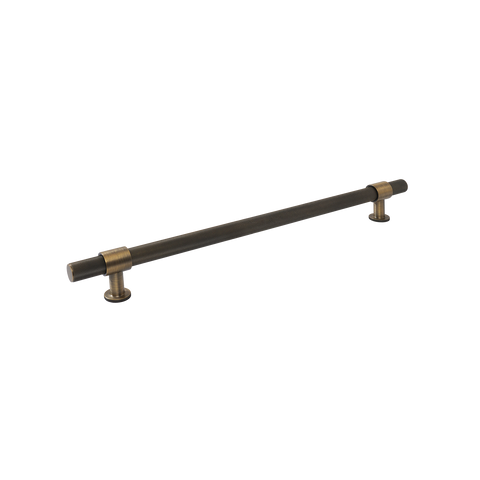 Momo Belgravia Knurled Bar Pull Solid Brass 320mm in Dark Brushed Brass