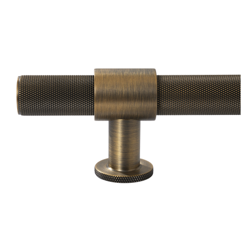 Momo Belgravia Knurled Bar Pull Solid Brass 320mm in Dark Brushed Brass