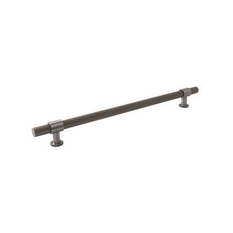 Momo Belgravia Knurled Bar Pull Solid Brass 320mm in Dull Brushed Nickel