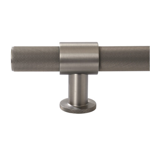 Momo Belgravia Knurled Bar Pull Solid Brass 320mm in Dull Brushed Nickel