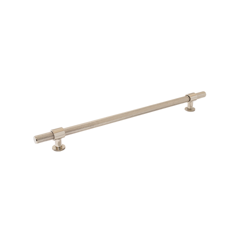 Momo Belgravia Knurled Bar Pull Solid Brass 320mm in Polished Nickel