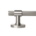 Brass knurled lever handles by KitchenLibrary, featuring a sleek knurled texture and modern design.