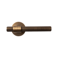 Solid brass lever set from KitchenLibrary featuring a textured design and concealed fixing for seamless installation.