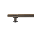 Belgravia solid brass door pull handle with knurled texture, perfect for large-scale doors by KitchenLibrary.