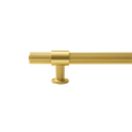 Belgravia solid brass door pull handle in knurled texture by KitchenLibrary, ideal for large-scale doors.