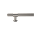 Belgravia solid brass door pull handle in lined texture, crafted for large doors by KitchenLibrary.