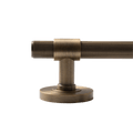 Belgravia solid brass lever set showcasing lined texture detail by KitchenLibrary.