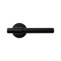 Belgravia Lever Set in sleek black finish, a solid brass lever set by KitchenLibrary designed for stylish interiors.