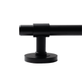 Solid brass lever set in a sleek black finish from KitchenLibrary, featuring modern design and durable construction.