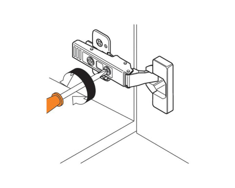 Blum CLIP top Profile Hinge 95 Degree. Full Overlay, Unsprung. Boss: INSERTA 70T9590BTL *To be used with Tip-ON*